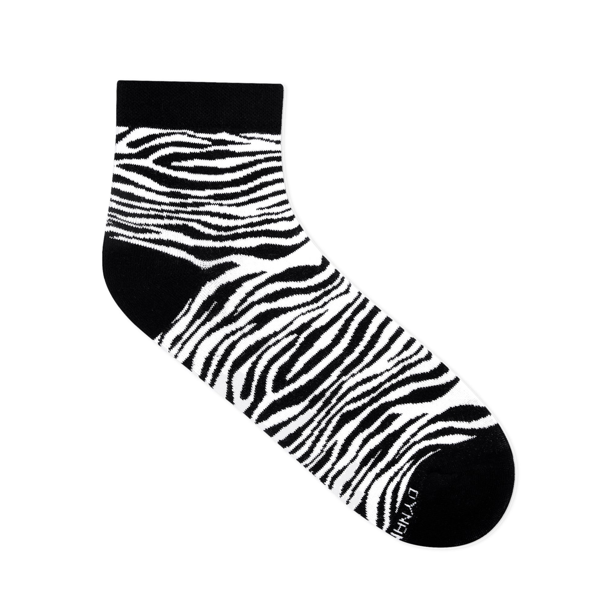 ZEBRA ANKLE LENGTH SOCKS - Cotton Ankle Socks