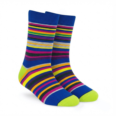 Stripes 20.0 - Moisture-Wicking Designer crew length Socks
