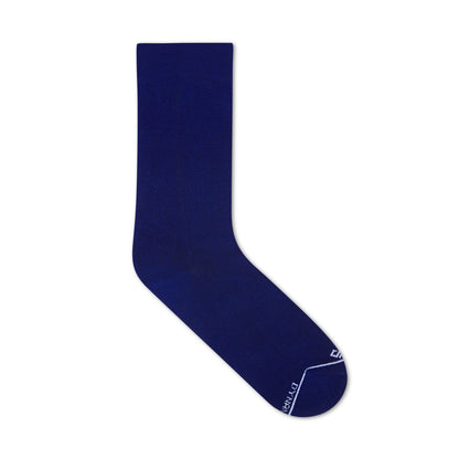 Comfort Meets Style: Navy Blue Unisex Bamboo Crew Length Socks


