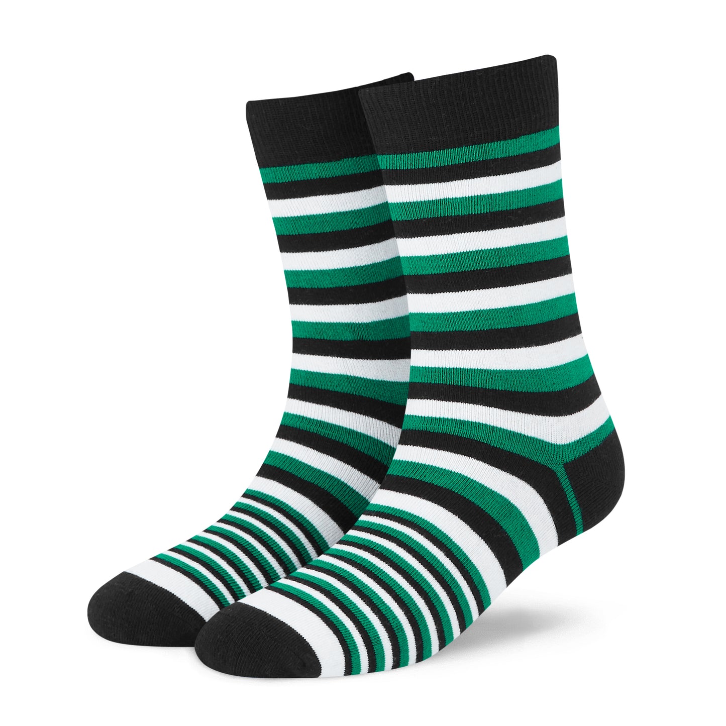 Stylish Cotton Crew Socks : Stripes X-3