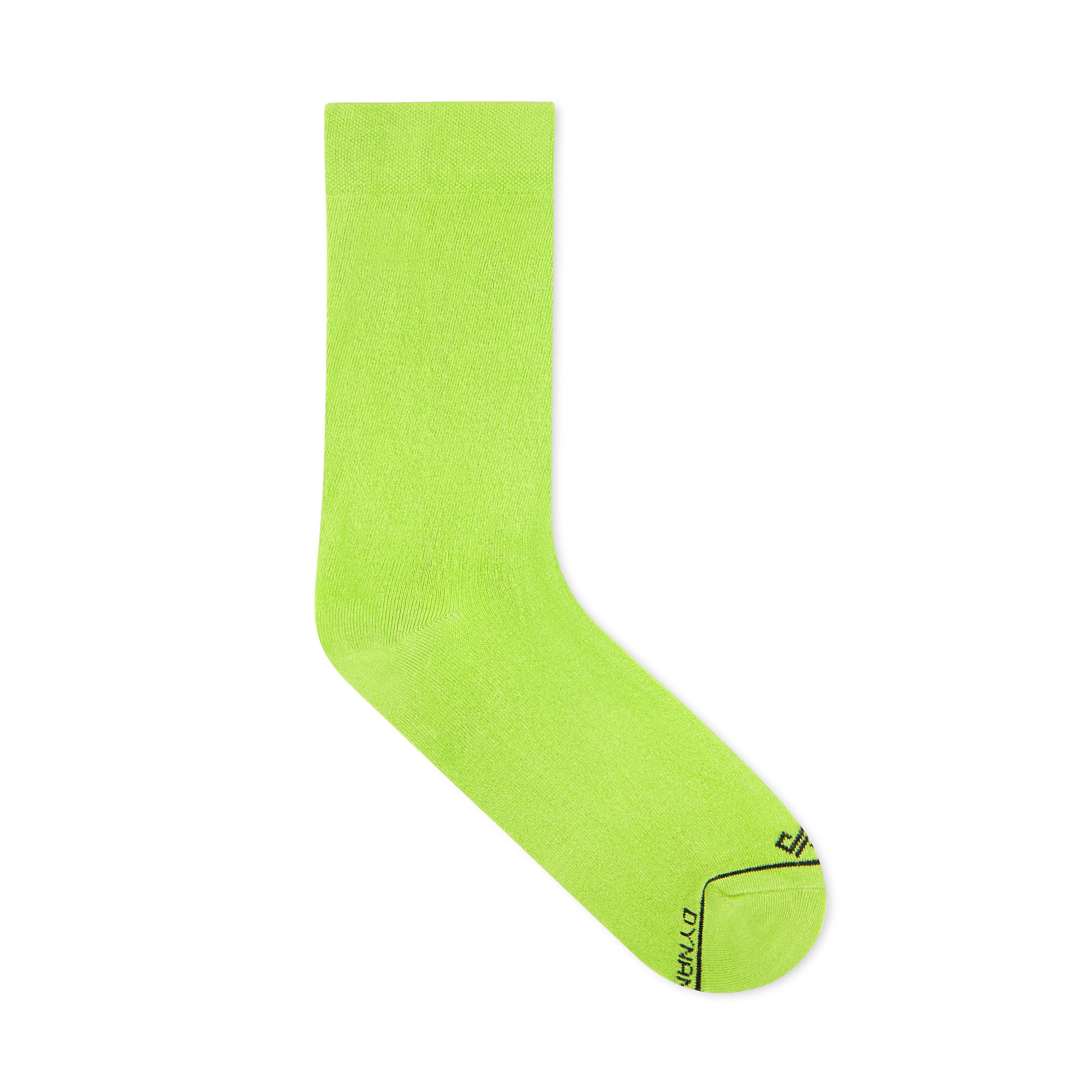 Neon Green Unisex Bamboo Crew Length Socks