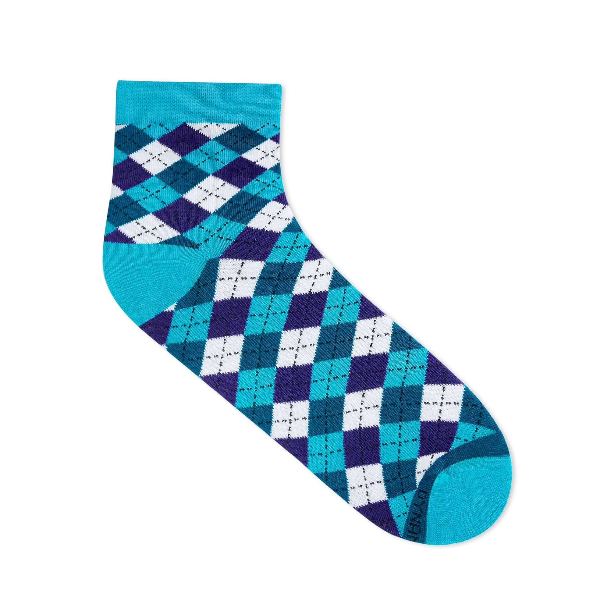 Cotton Ankle Socks – Dandy Aqua Ankle Length Socks