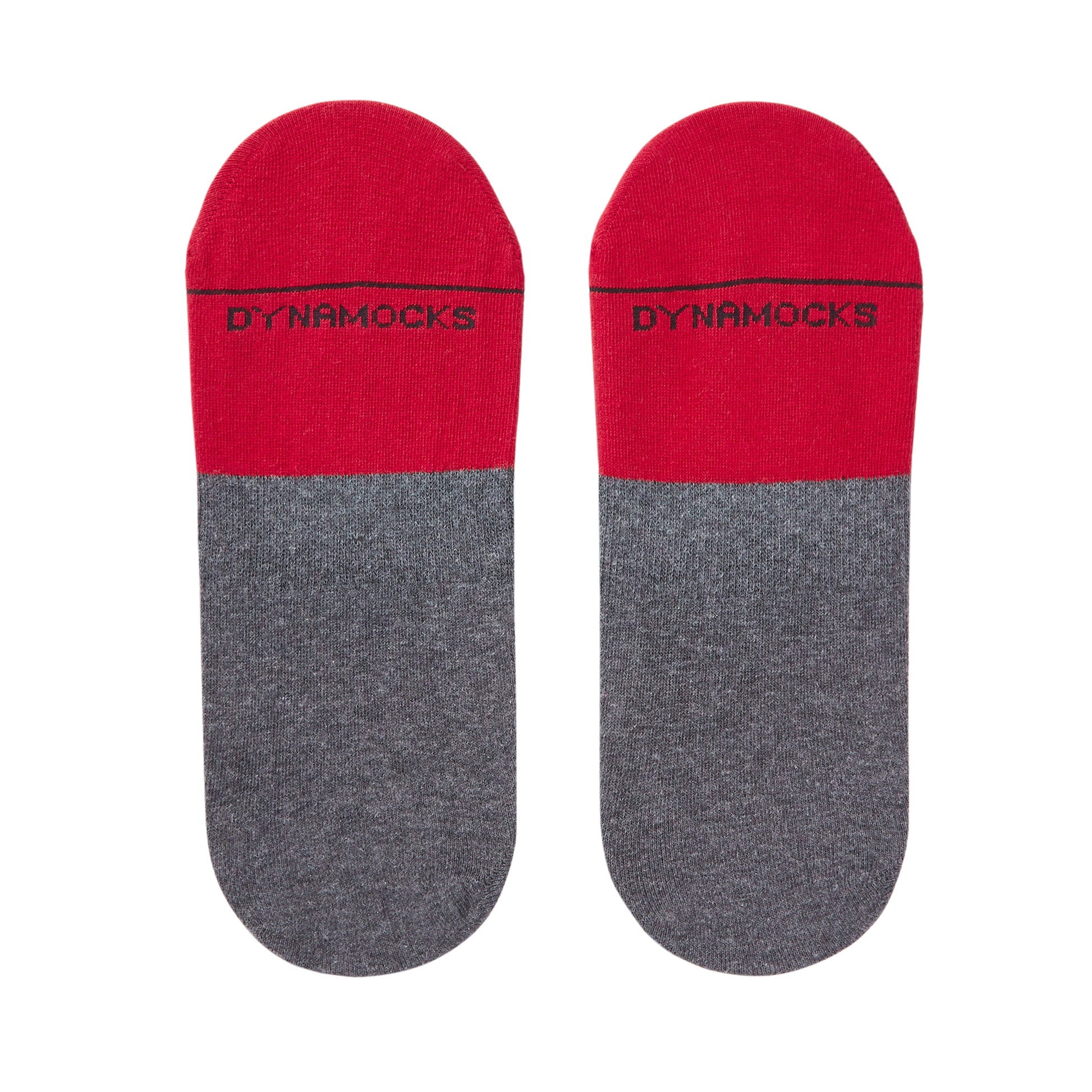 Colorful Cotton Socks: DS Unisex Invisibles (Red/Antra) | Dynamocks