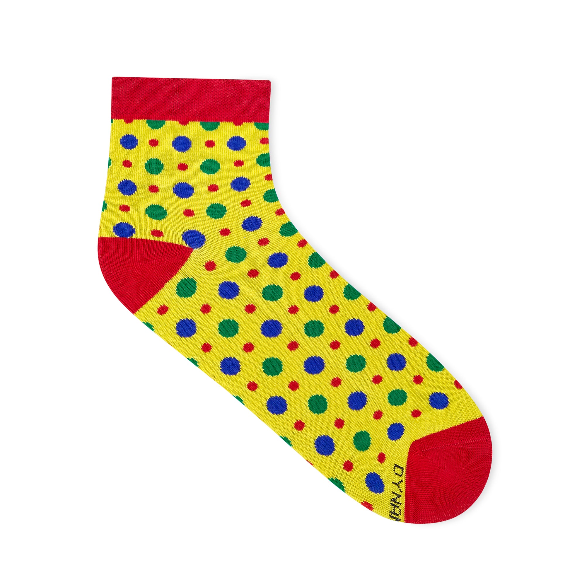Fizzy Yellow Cotton Ankle Socks