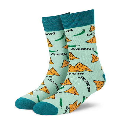 SAMOSA CREW LENGTH SOCKS - Cotton Crew Socks