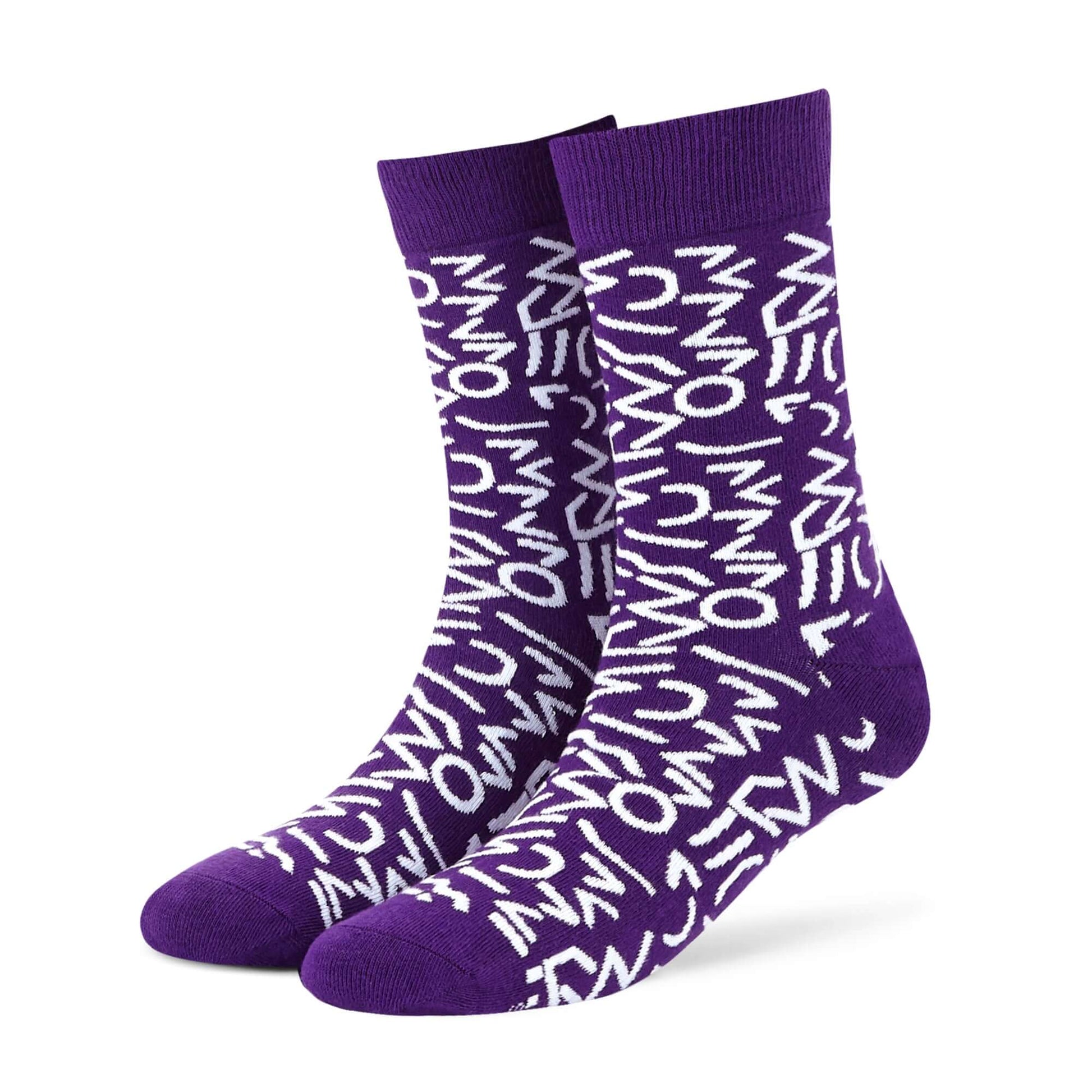Cotton Ankle Socks: DOODLE Crew Length Socks