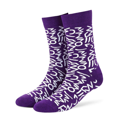 Cotton Ankle Socks: DOODLE Crew Length Socks