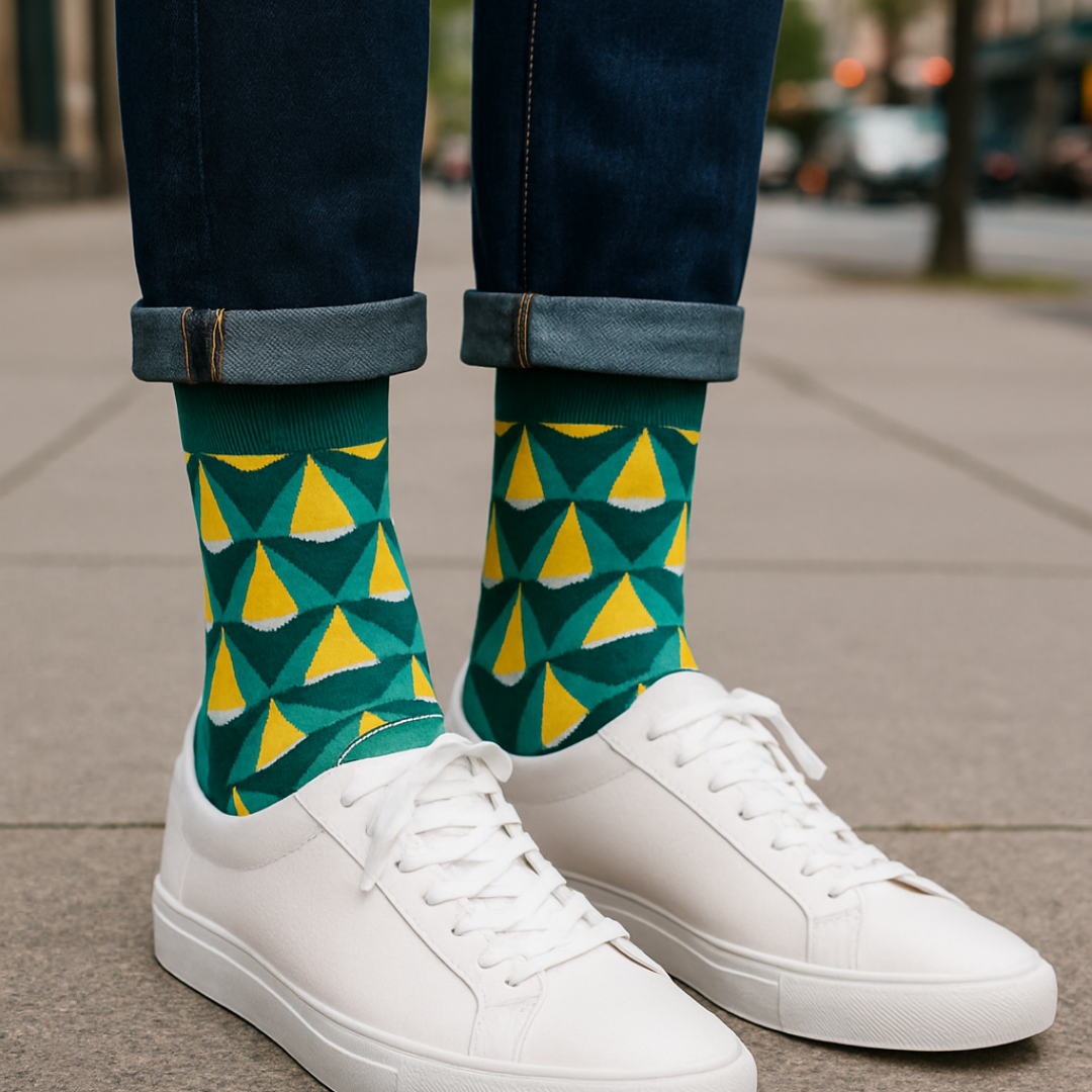 The Modern Geo Bundle (6-Pack) | Premium Patterned Dress Socks