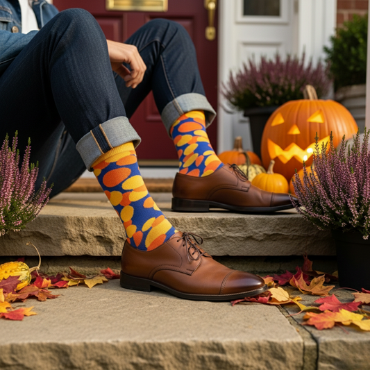 Cotton Crew Socks: Bubbles Crew Length Socks