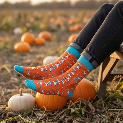 Cotton Crew Socks: ORIGAMI Crew Length Socks
