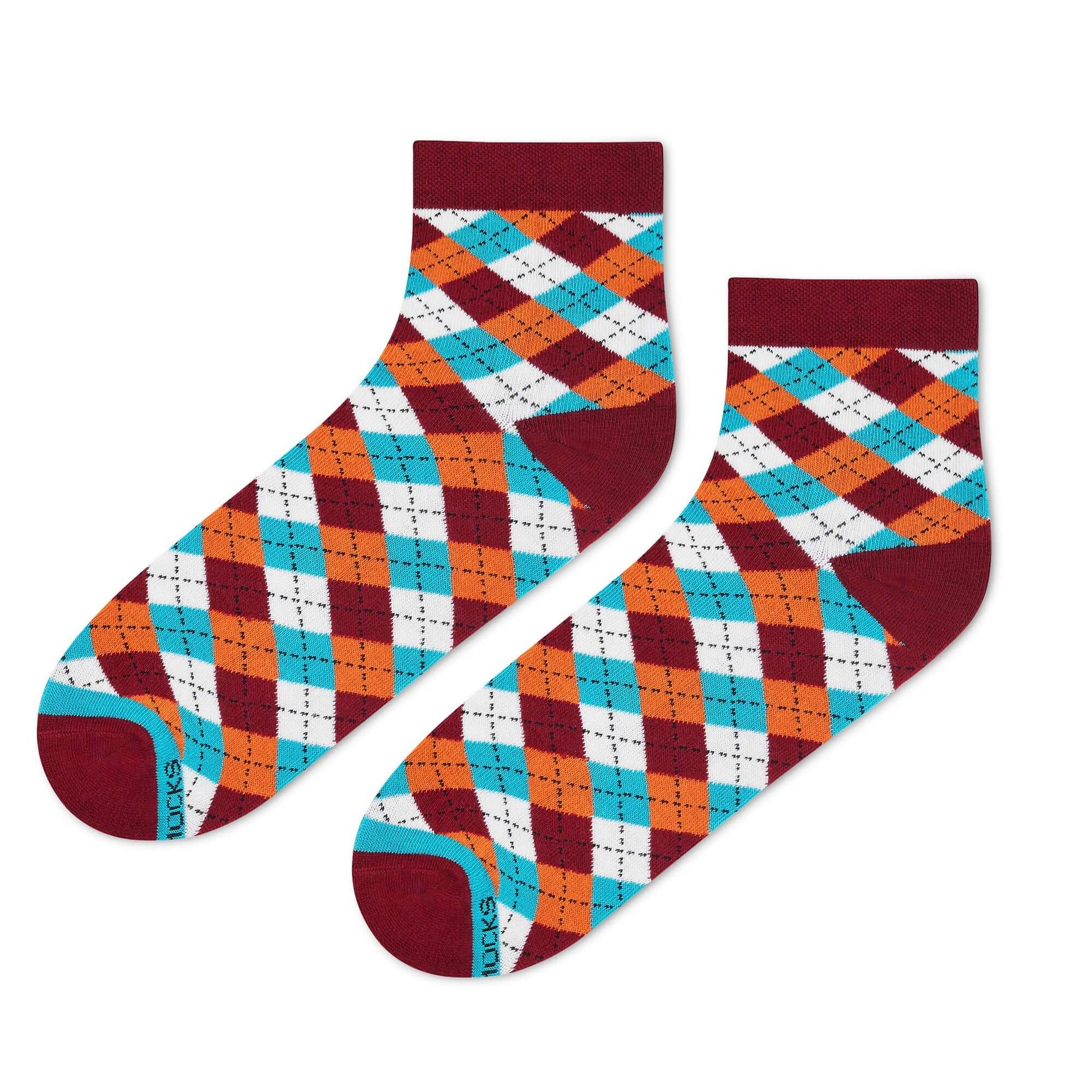 Cotton Ankle Socks – Dandy Maroon Ankle Length Socks