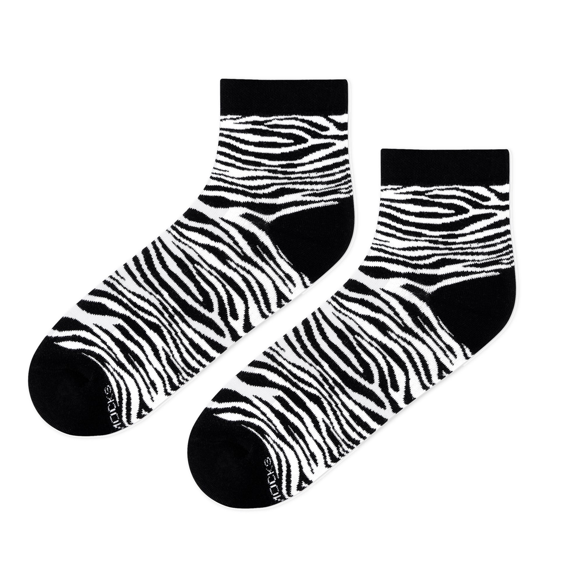 ZEBRA ANKLE LENGTH SOCKS - Cotton Ankle Socks