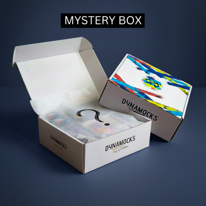 Dynamocks MEGA Mystery Box: 6 Pairs Premium Socks :  Crew Length