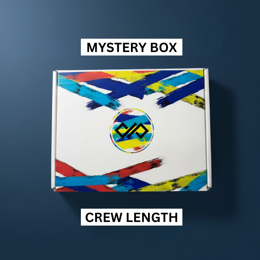 Dynamocks MEGA Mystery Box: 6 Pairs Premium Socks :  Crew Length