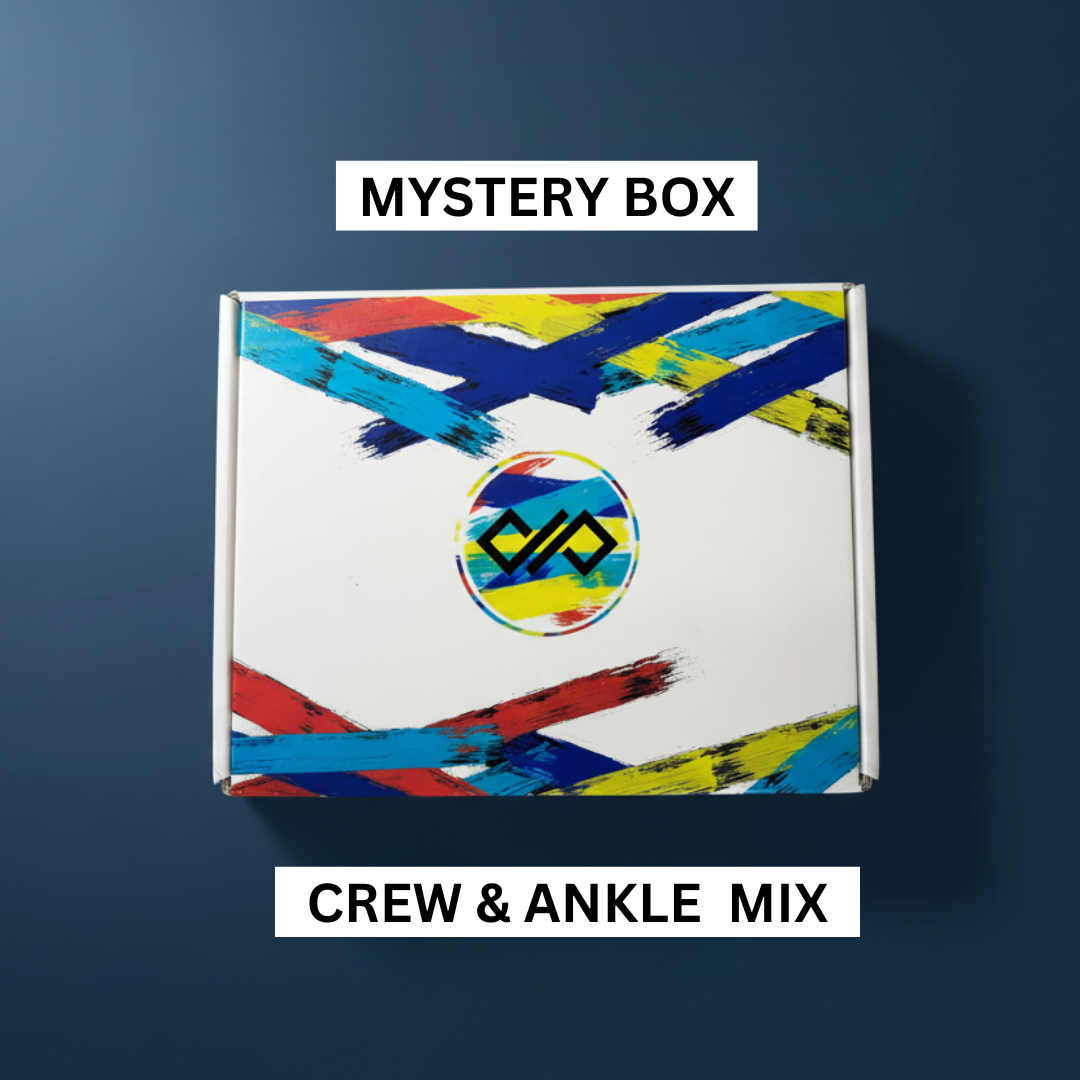 Dynamocks MEGA Mystery Box: 6 Pairs Premium Socks : Quarter & Crew Length