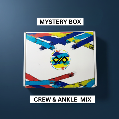 Dynamocks MEGA Mystery Box: 6 Pairs Premium Socks : Quarter & Crew Length