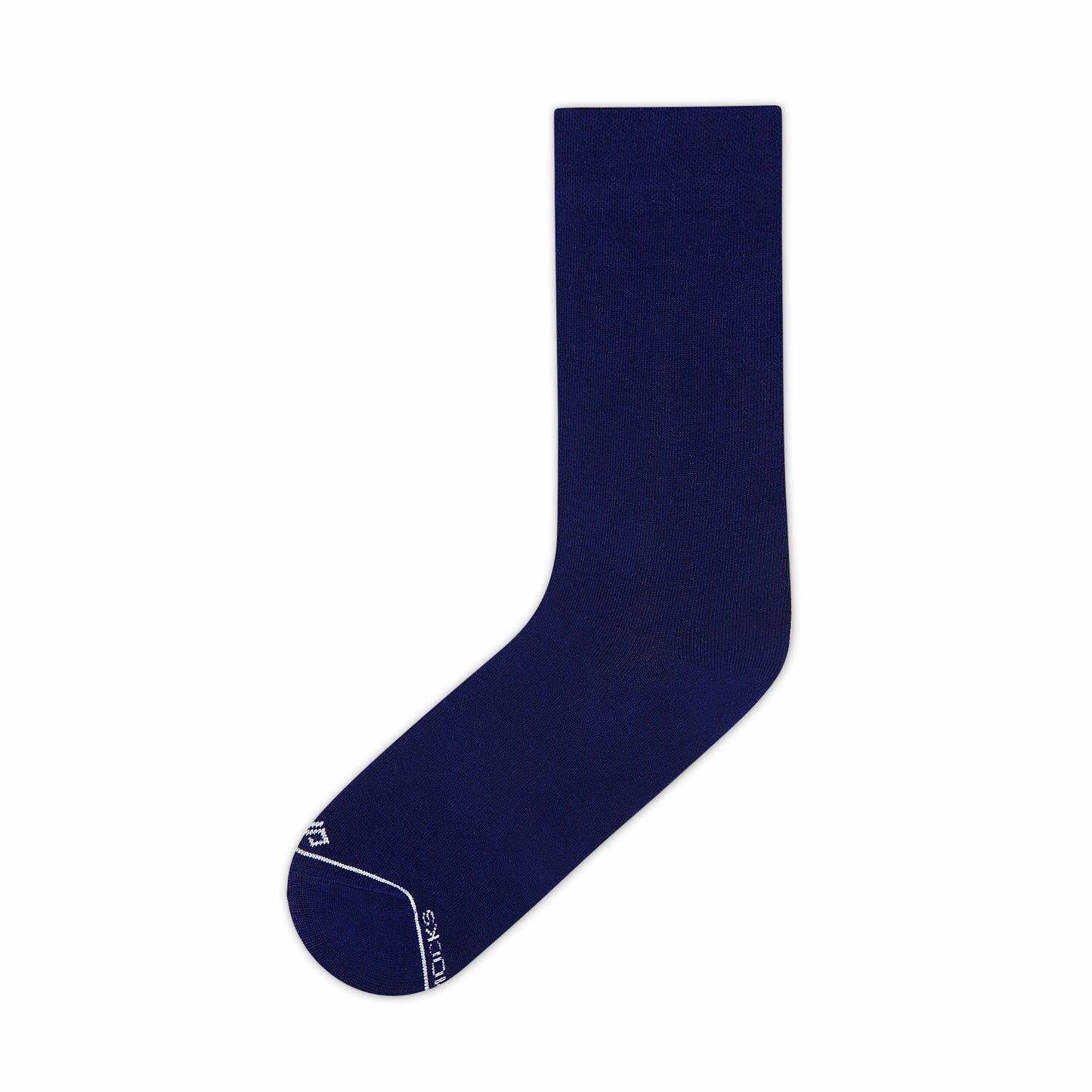 Comfort Meets Style: Navy Blue Unisex Bamboo Crew Length Socks

