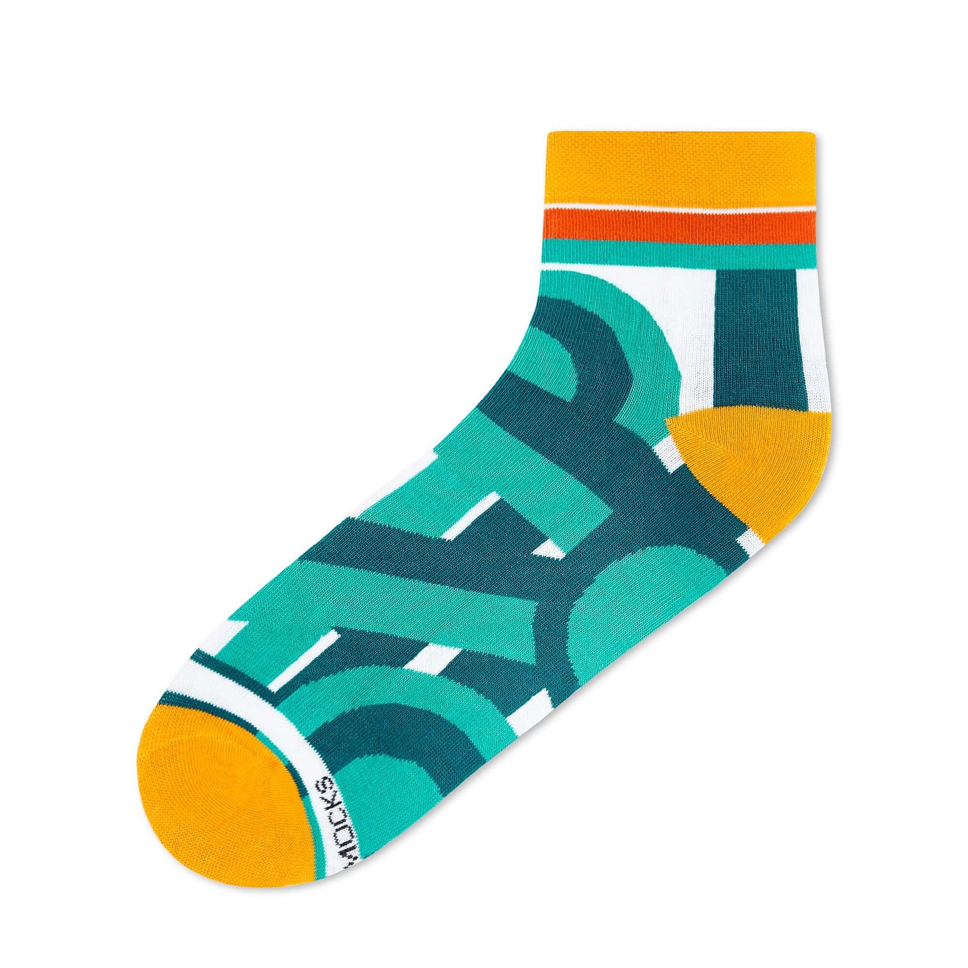 Maze Cotton Ankle Socks