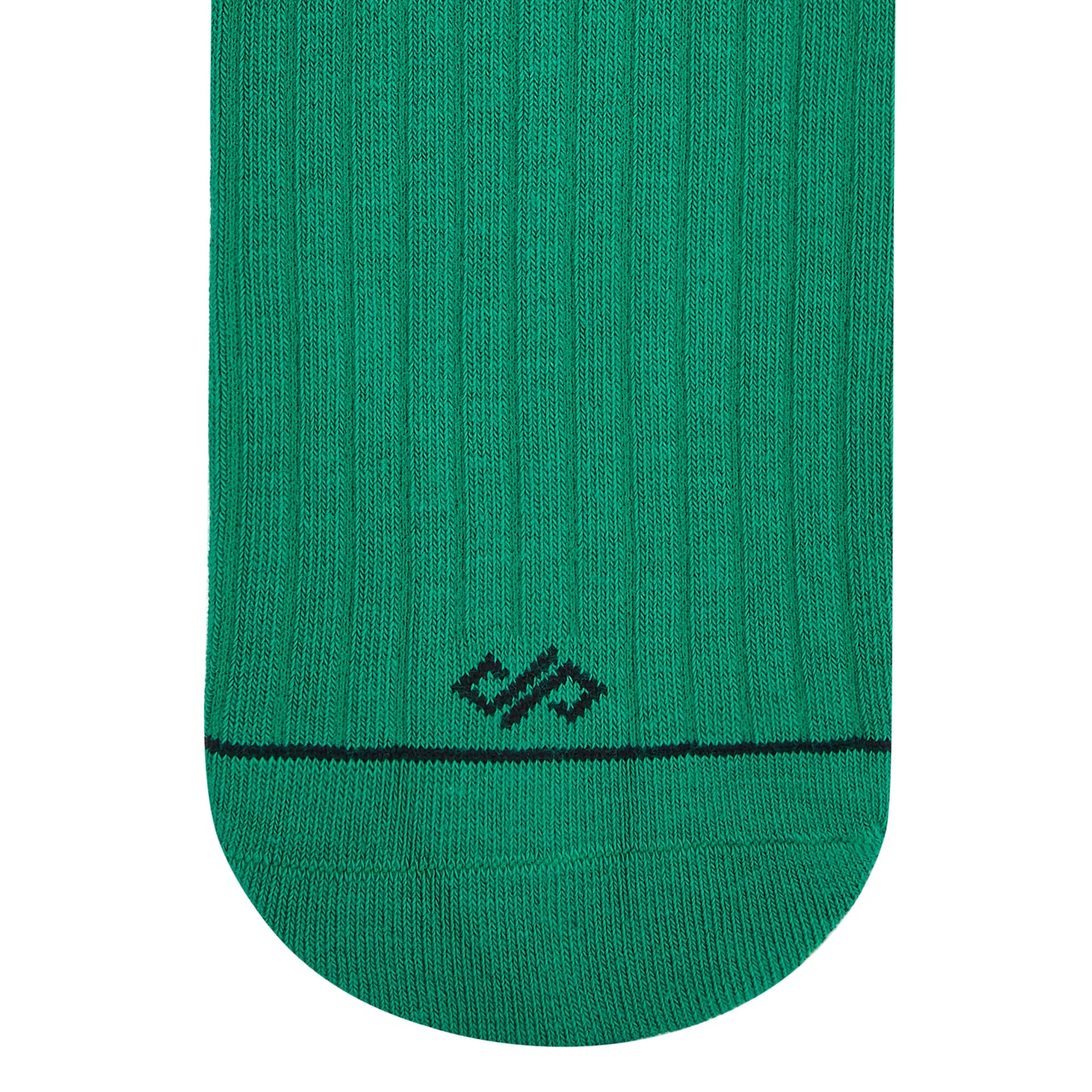 Cotton Crew Socks: SOLID GREEN Crew Length Socks
