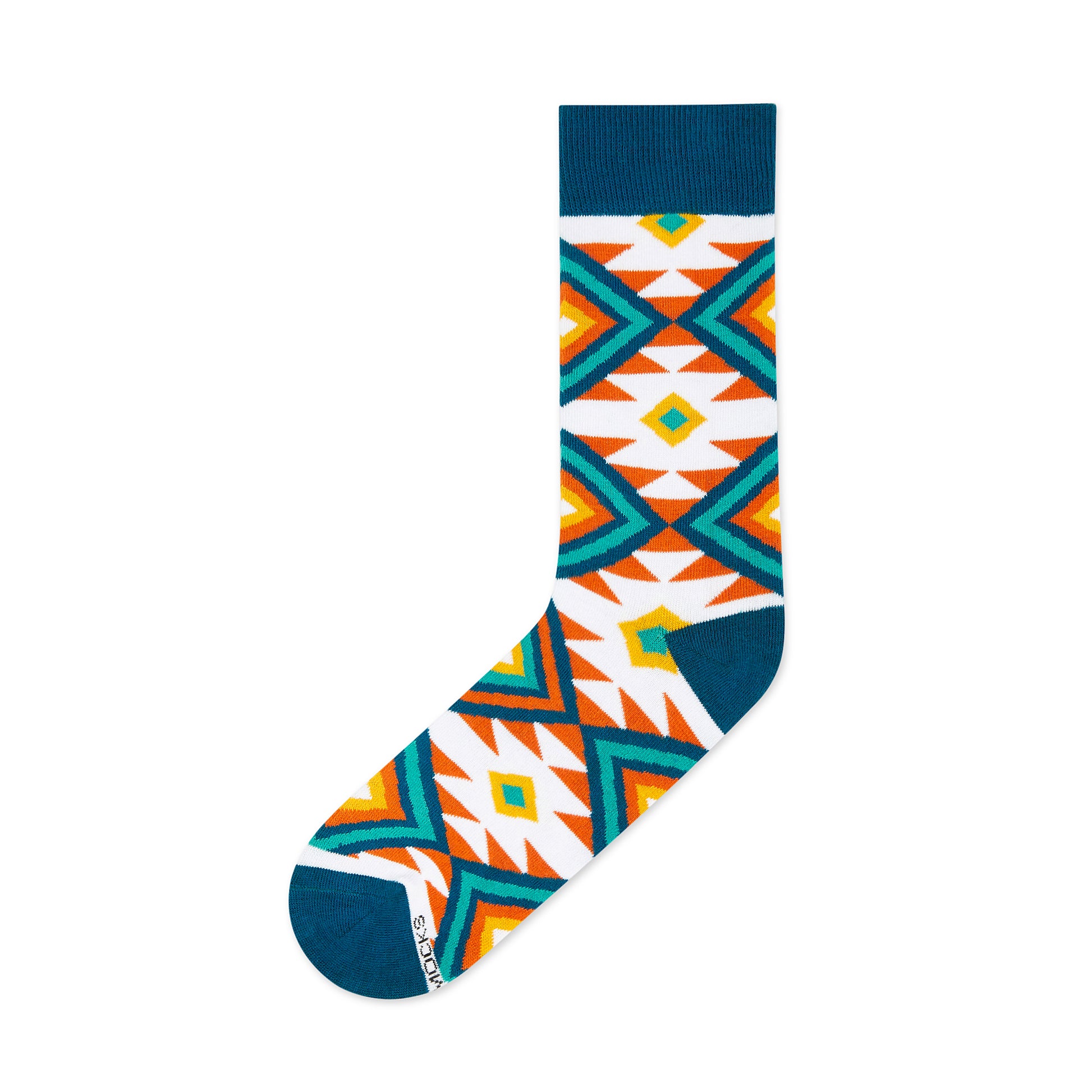 designer dress socks Black Dress Socks with Blue Geometric Pattern | Men's Cotton Dress Socks