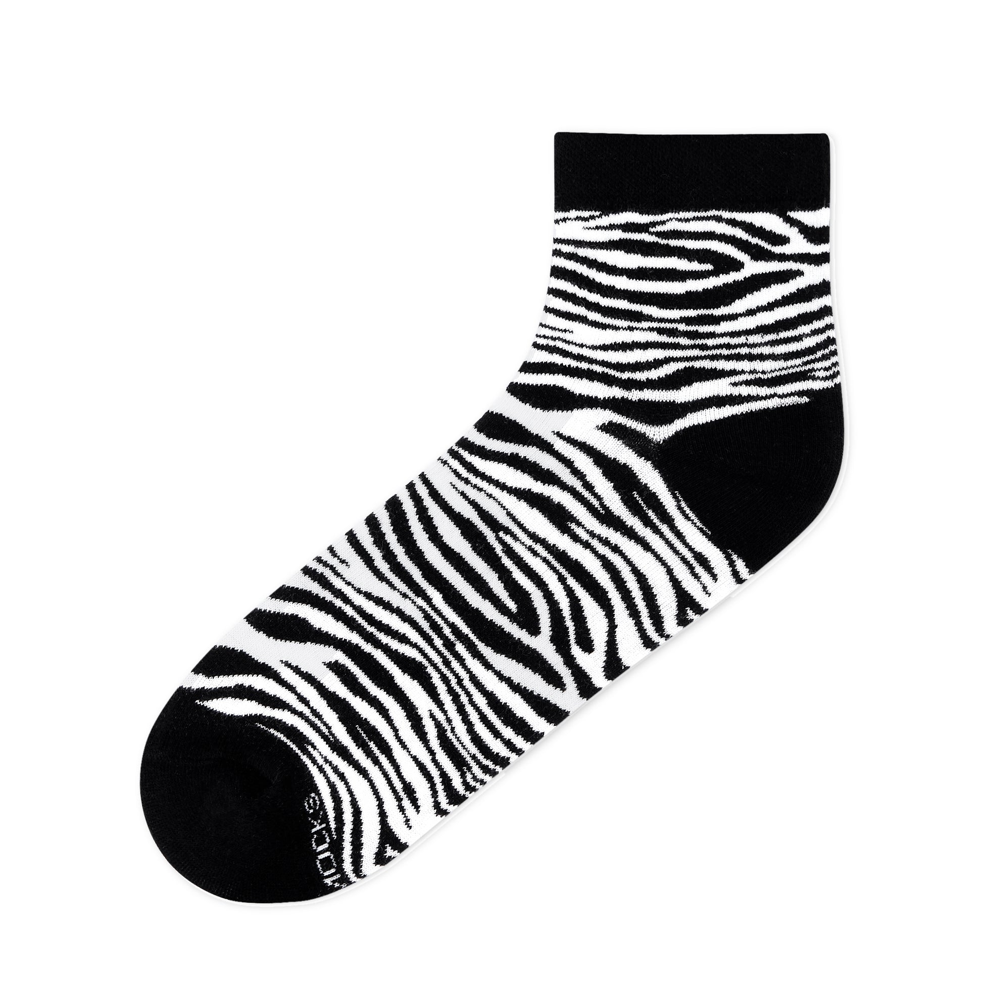 ZEBRA ANKLE LENGTH SOCKS - Cotton Ankle Socks
