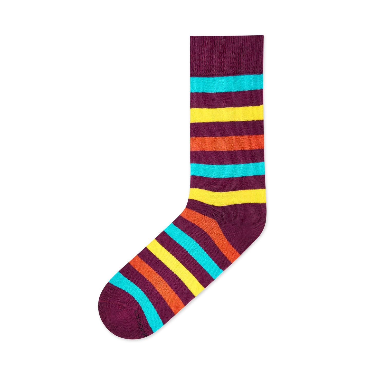 Stripes 18.0 Crew Length Socks - Bold Cotton Style & Comfort 