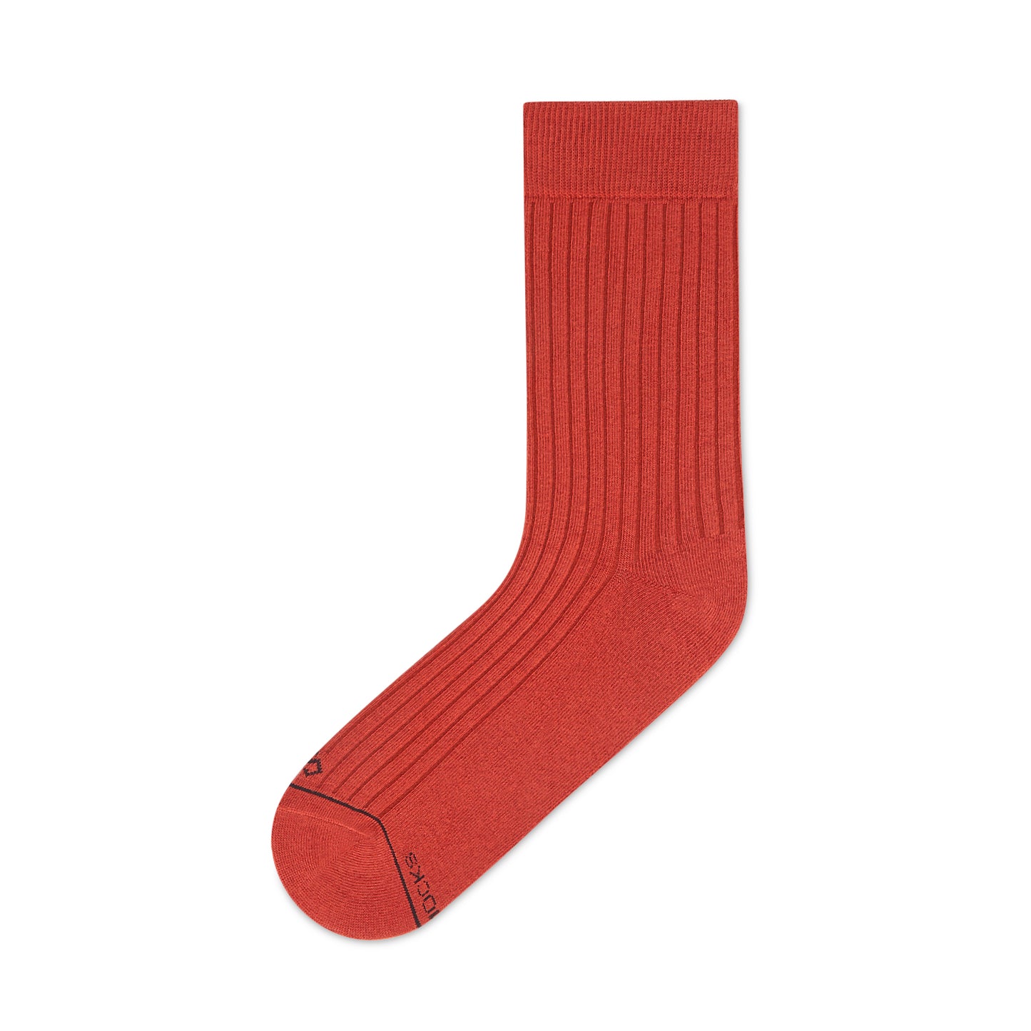 Cotton Crew Length Socks: SOLID RUST UNIQUE Color Premium Cotton Socks For Men & Women
