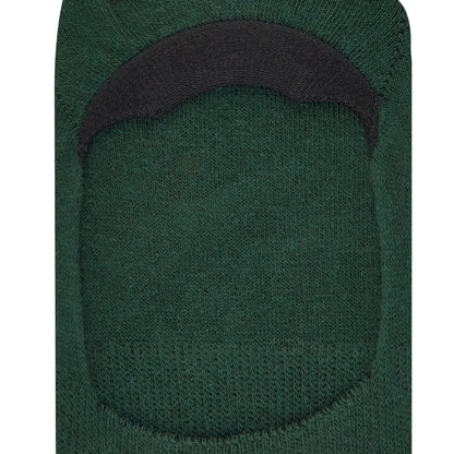 Colorful Cotton Socks: DS Unisex Invisibles (Turquoise/Olive)