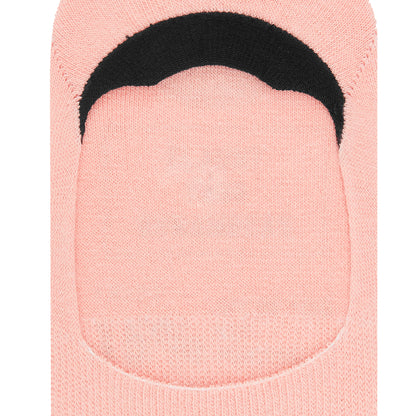 Colorful Cotton Socks: DS Unisex Invisibles (Maroon/Peach)
