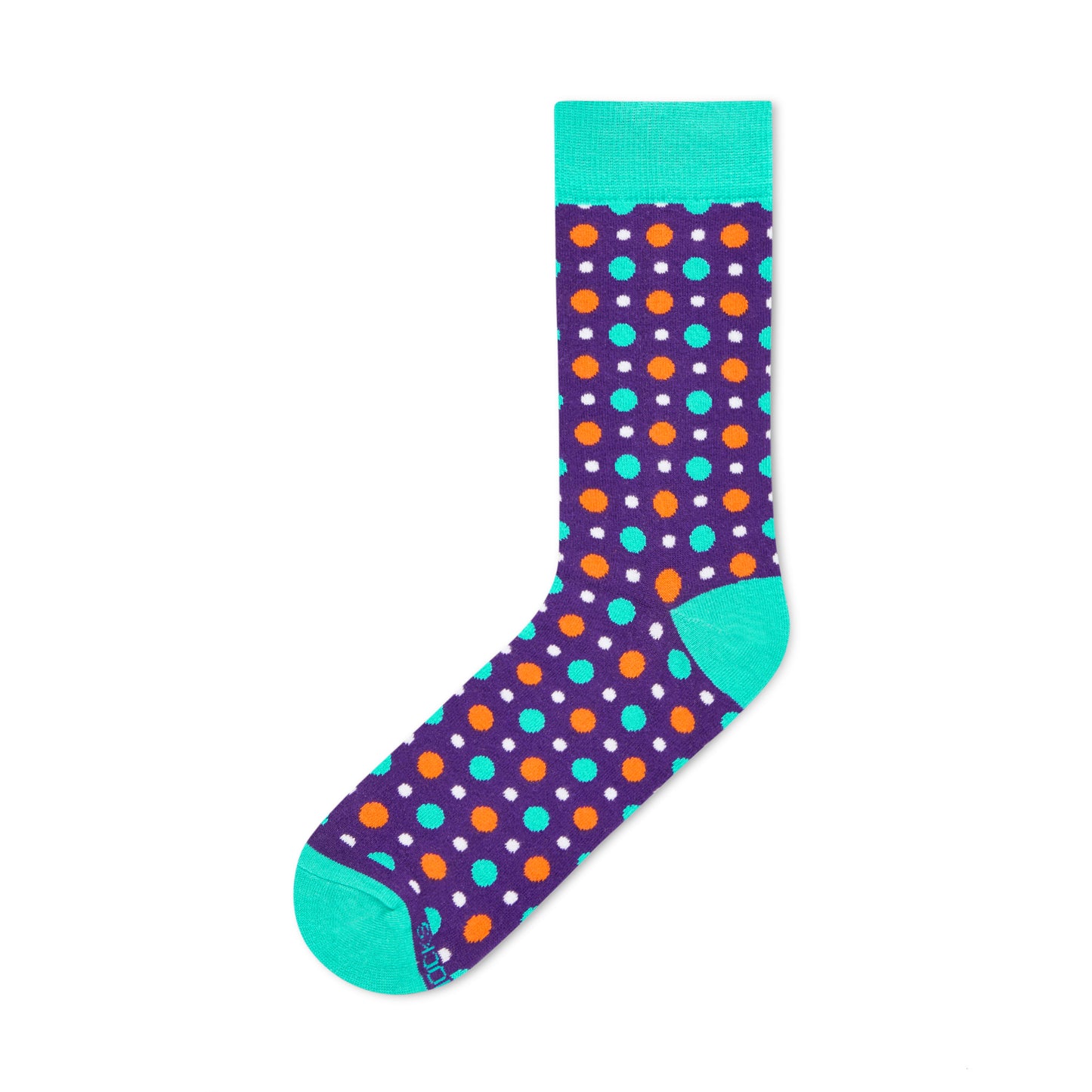 FIZZY PURPLE COTTON CREW LENGTH SOCKS
