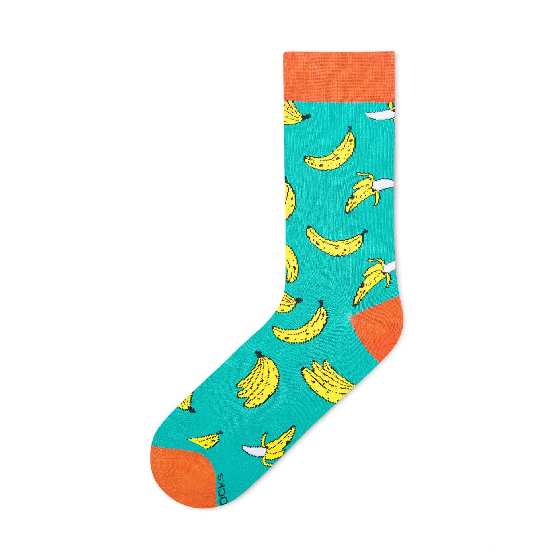 Banana Crew Socks | Fruity Fun & Cotton Comfort