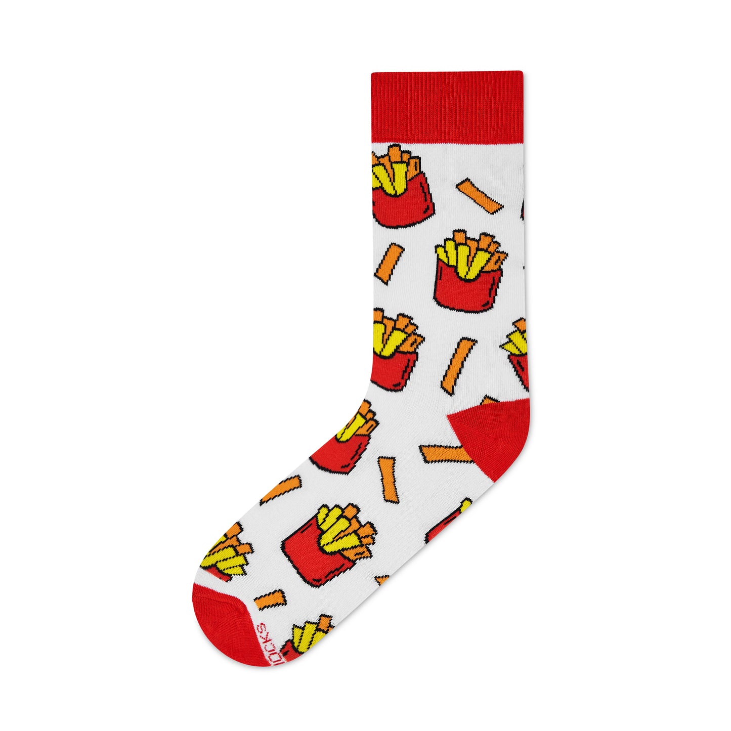 French Fries Crew Length : Men & Women Designer Funky, Funny Creative Colorful Socks - Unisex Socks