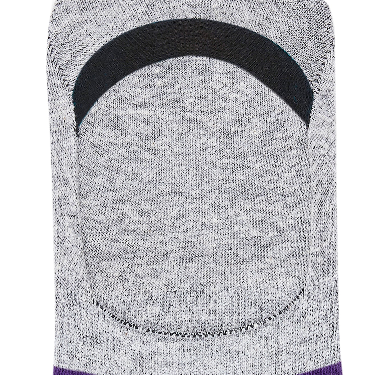 Colorful Cotton Socks: DS Unisex Invisibles (Purple/Light Grey) | Dynamocks