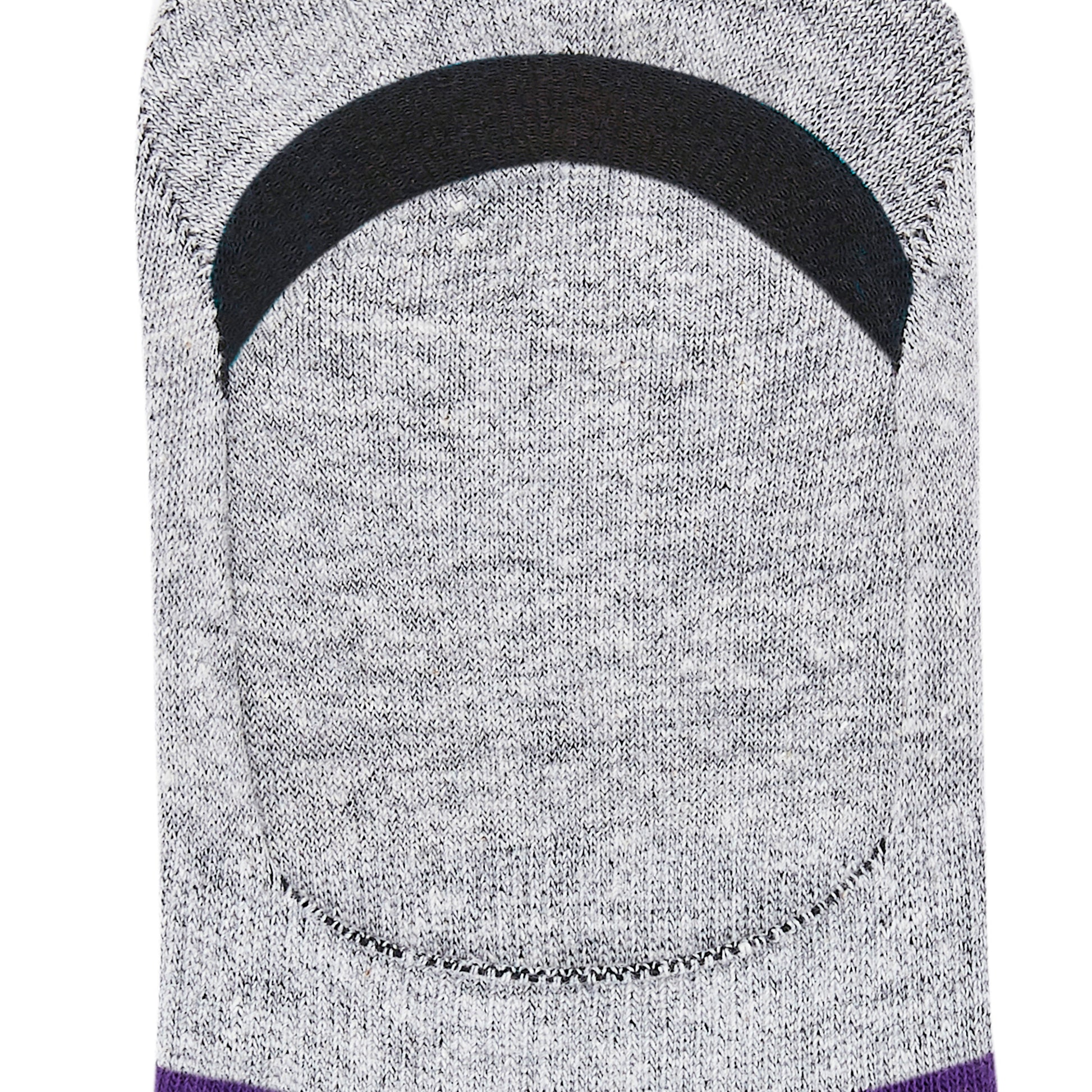 Colorful Cotton Socks: DS Unisex Invisibles (Purple/Light Grey) | Dynamocks