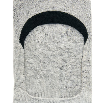 Colorful Cotton Socks: DS Unisex Invisibles (Mango/Light Grey)