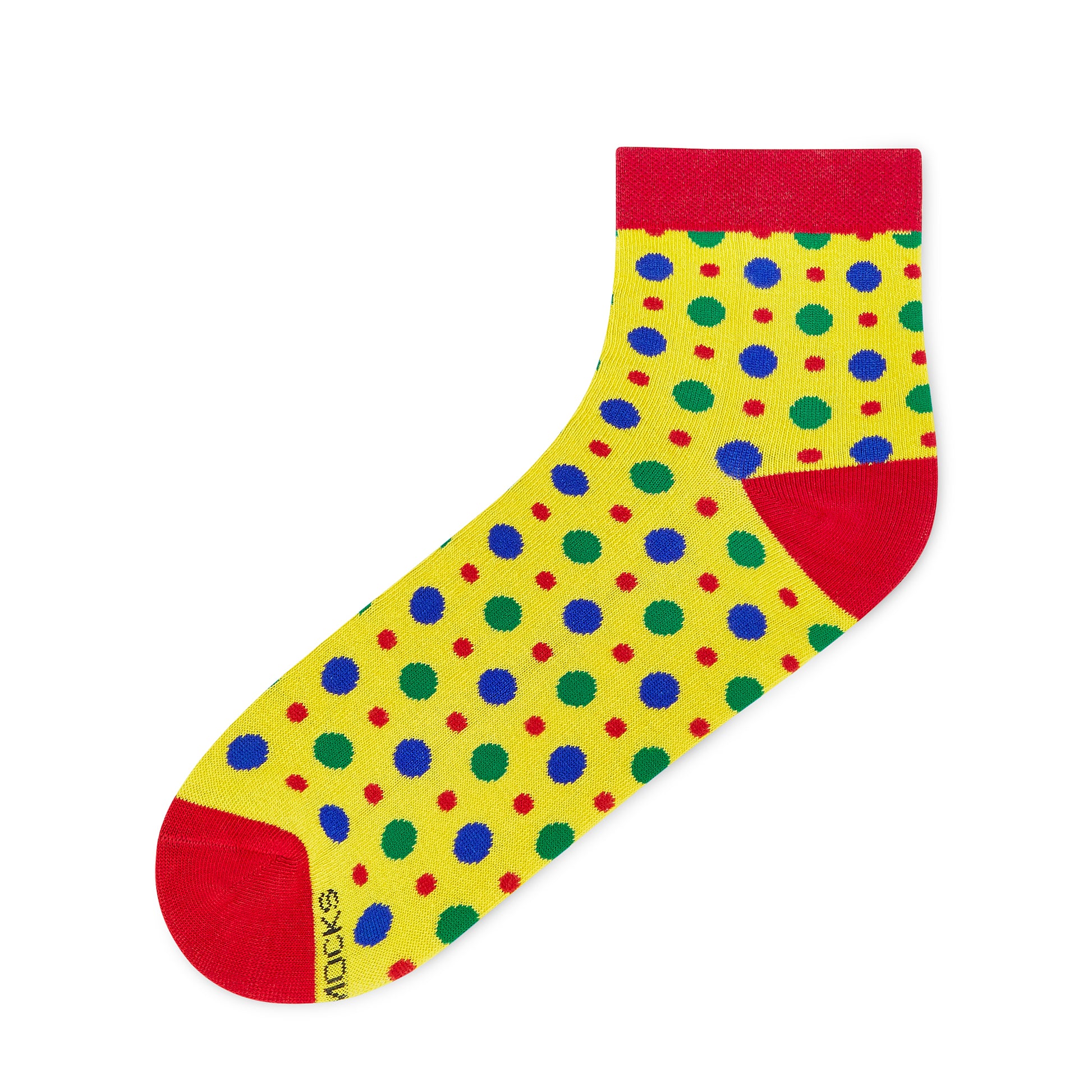 Fizzy Yellow Cotton Ankle Socks