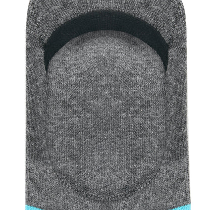 Cotton Socks in Aqua & Dark Grey