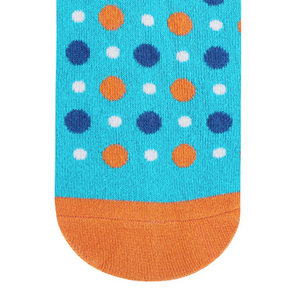 Fizzy Aqua Crew Length Socks - Refreshing Cotton Comfort 