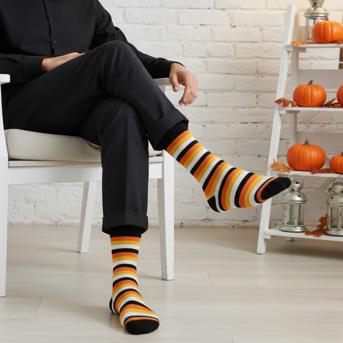 Cotton Crew Socks: STRIPES 4.0 Crew Length Socks