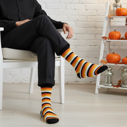 Cotton Crew Socks: STRIPES 4.0 Crew Length Socks