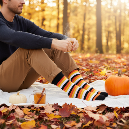 Cotton Crew Socks: STRIPES 4.0 Crew Length Socks