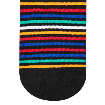 Stripes 9.0 Crew Length Cotton Socks: Bold Stripes for Your Feet
