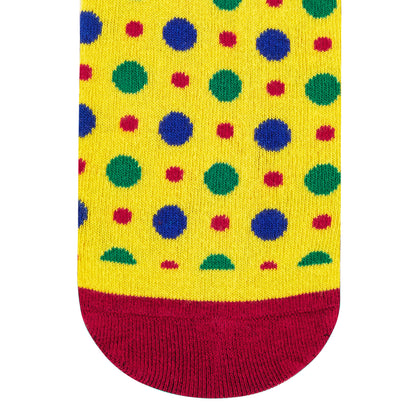 FIZZY YELLOW CREW LENGTH SOCKS - Cotton Crew Socks