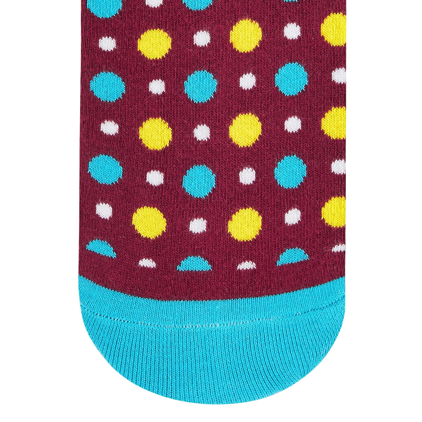 Fizzy Maroon Crew Length Socks - Bold Cotton Comfort for Every Step 