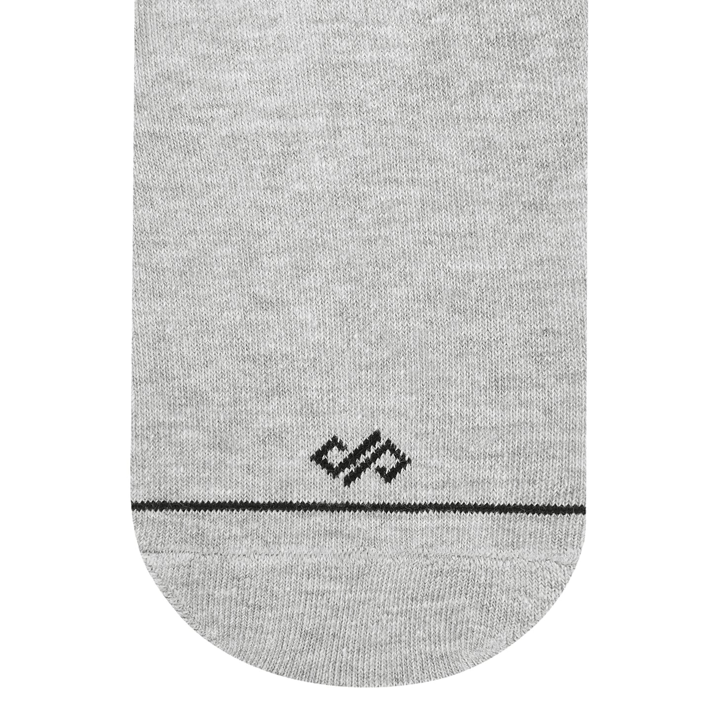 Solid Grey Melange Cotton Ankle Socks | Classic Comfort & Style