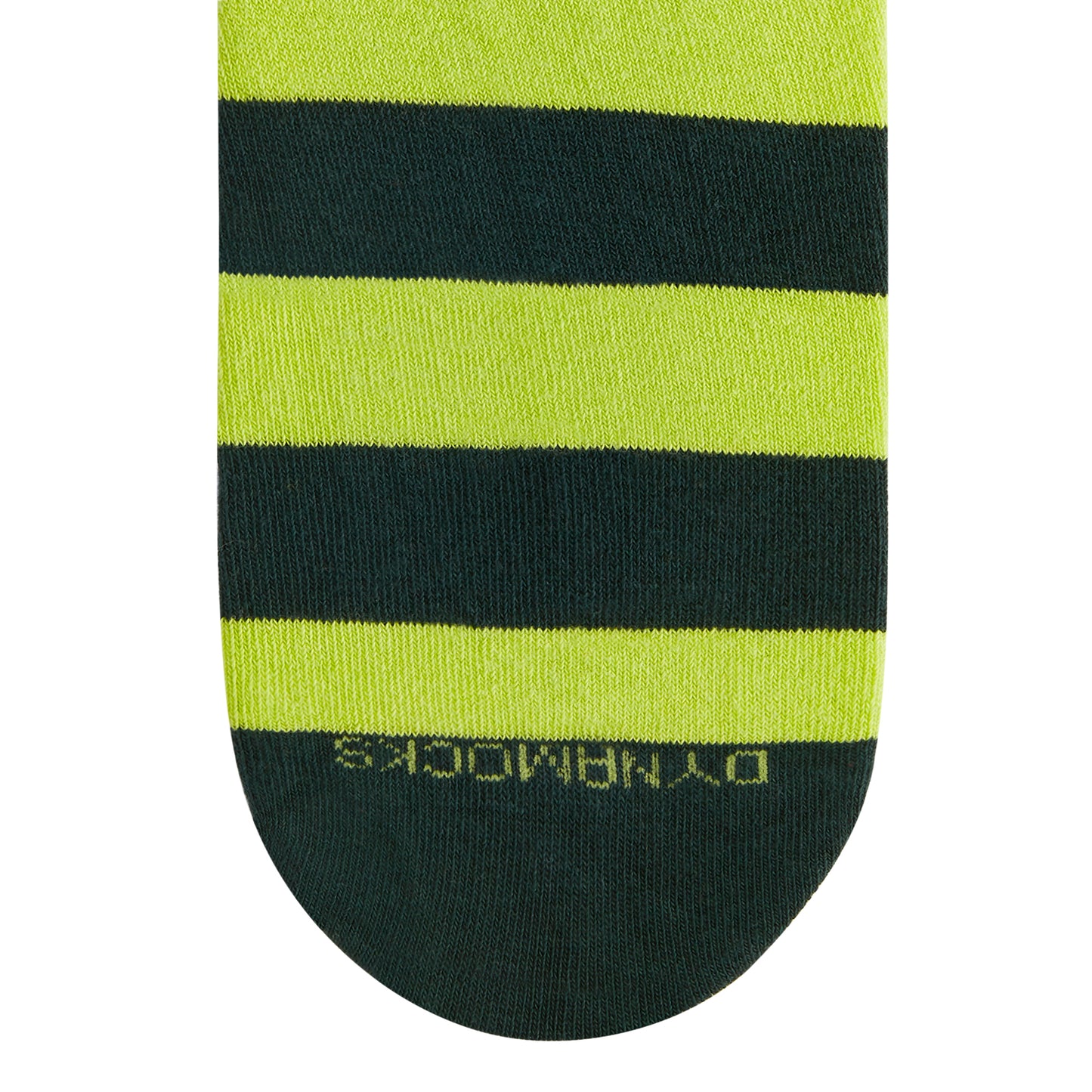 Olive Green Cotton Crew Socks: Bold Stripes 1.0 Crew Length Socks