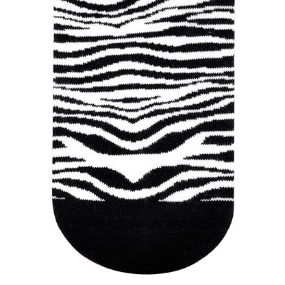 ZEBRA ANKLE LENGTH SOCKS - Cotton Ankle Socks