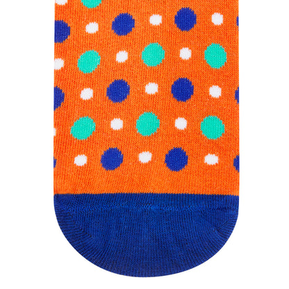 FIZZY ORANGE CREW LENGTH SOCKS - Cotton Crew Socks