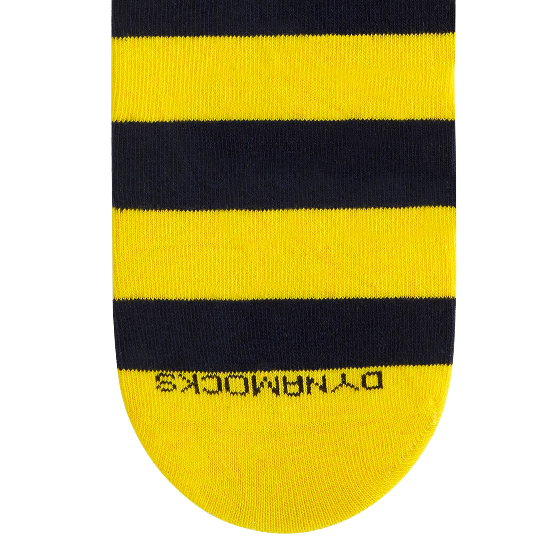 Bold Stripes 2.0 Crew Length Socks - Yellow & Black Cotton Comfort 