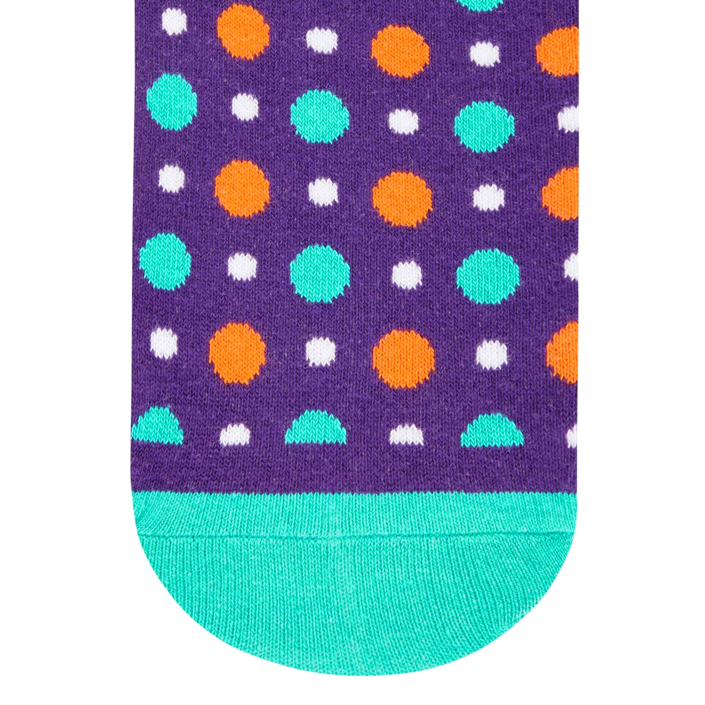 FIZZY PURPLE COTTON CREW LENGTH SOCKS